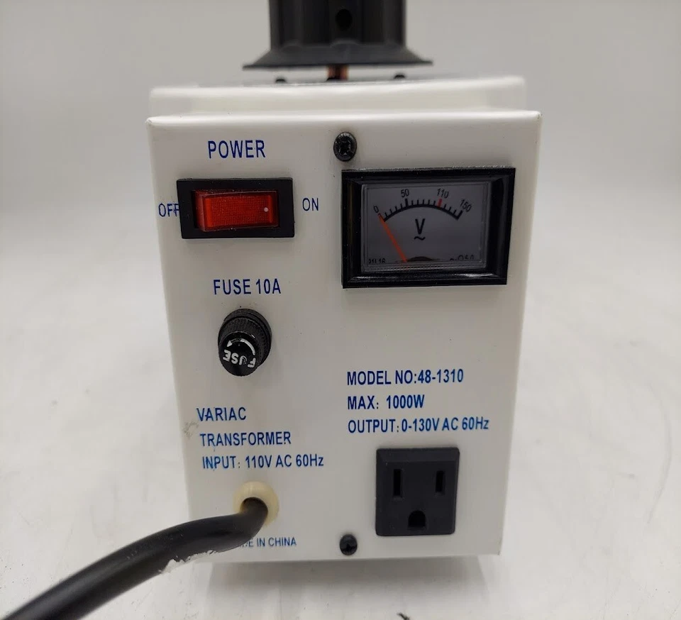 Philmore 48-1310 Variac 1000W Variable Voltage Regulator - Image 2 of 4