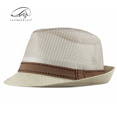 Mens Wide Brim Bucket Hat Sun Summer Protection Cool Mesh Breathable Panama  Hat