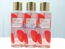 VICTORIA'S SECRET STRAWBERRIES  CHAMPAGNE BODY MIST SPRAY 8.4 OZ LOT OF 3 PCS 