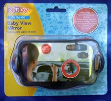 NUBY BABY VIEW MIRROR HELPS KEEP AN EYE ON BABY WHILE DRIVING NEW FREE SHIPPING