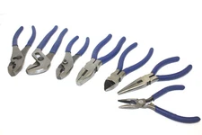 7pc DIY Handy Pliers Tool Set Groove Slip Joint Long Nose Linesman Plier Cutting