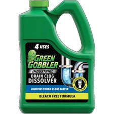 Green Gobbler Industrial Strength Drain Clog Cleaner Gel - 64oz