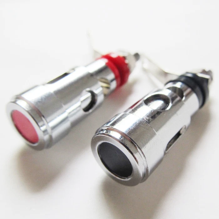 10pcs Spring Loaded Type Speaker AMP Terminal Binding Post Nickel Plated R+B - Image 3 of 4