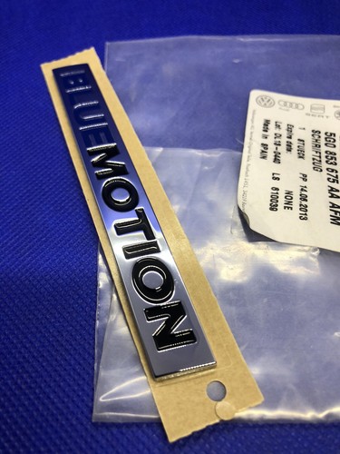 Logo VW Bluemotion Passat Tiguan Touran GOLF 7 Badge Original 5G0853675AAAFM - Imagen 14 de 17