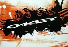 Oakley surf snowboard 2006 Stretch logo dealer promotional poster New Old Stock