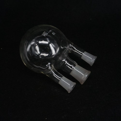 250ml 500ml 3-neck Borosilicate Glass Straight Joint Round Bottom Lab Flask Ware - Picture 7 of 9