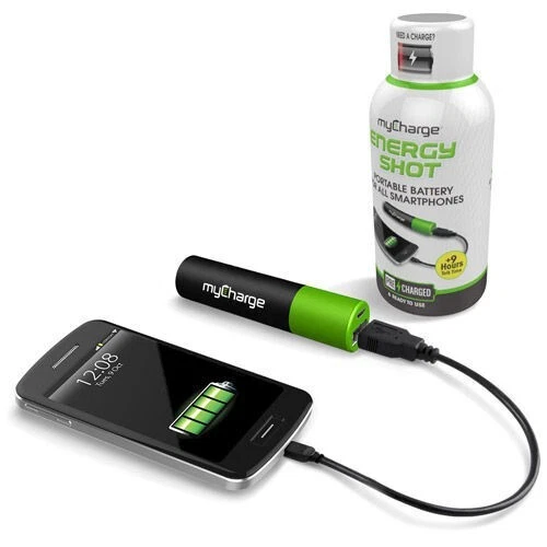 myCharge Energy Shot USB 移动电源 5V/2000mAh 带 Micro-USB 电缆 (2 Pack) — 第 4/4 张图片