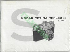 Vintage Kodak Retina Reflex S Camera Manual