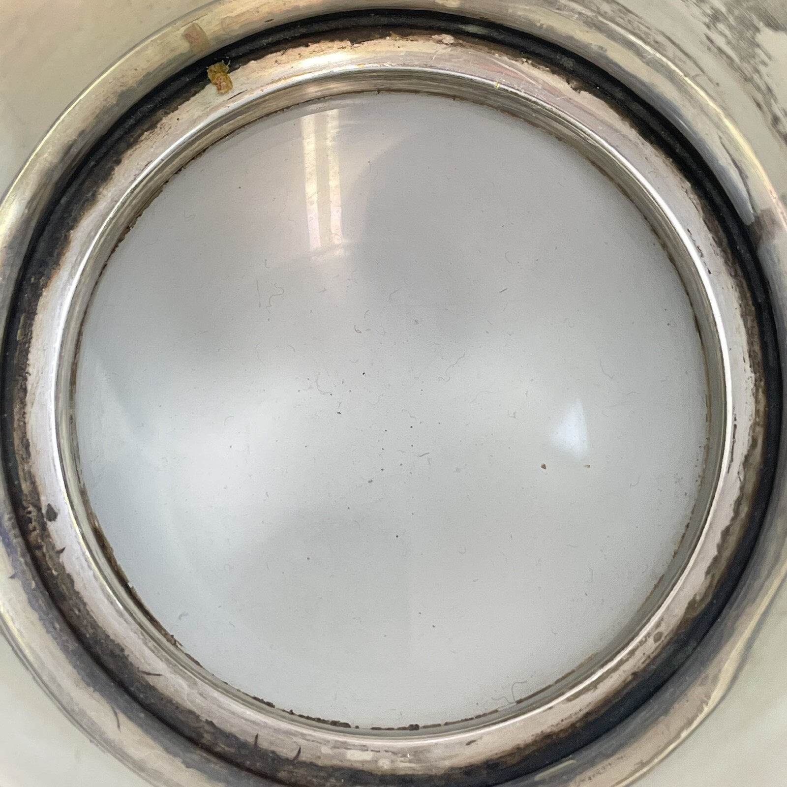 Antique Solid Silver Glass Bottom Pint Tankard Viner's Ltd 1937 12.5cm