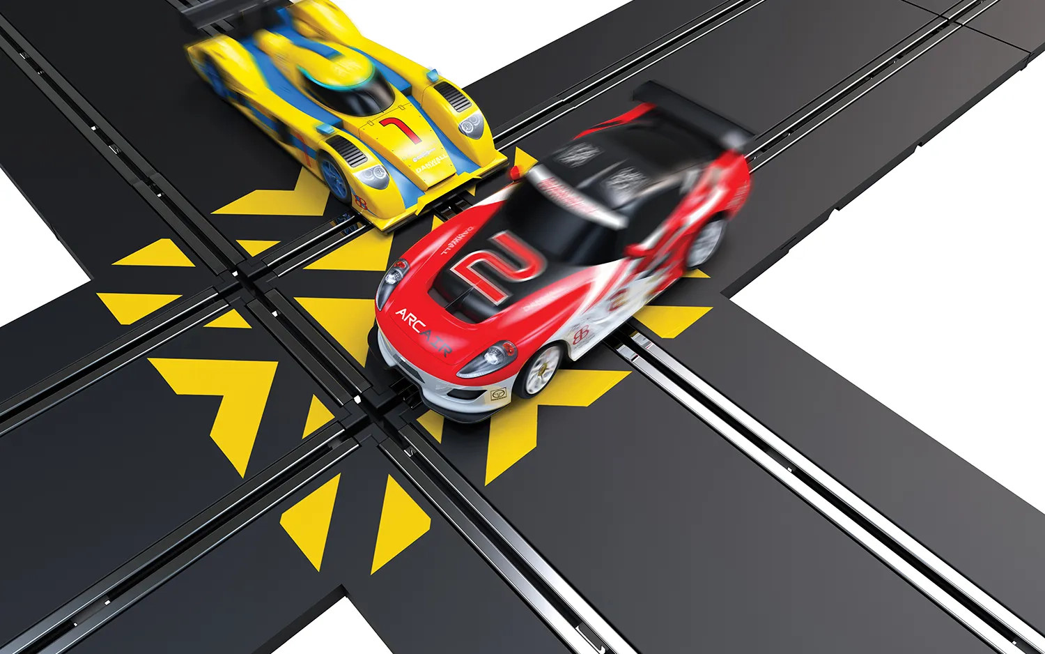 Scalextric Track Accessories C8213 Cross Roads Track Accessory Pack | 1:32 Scale Extension for Slot Car Set, Racing Gift Ideas for Adults & Kids, Racing Game Accessories - Image 2