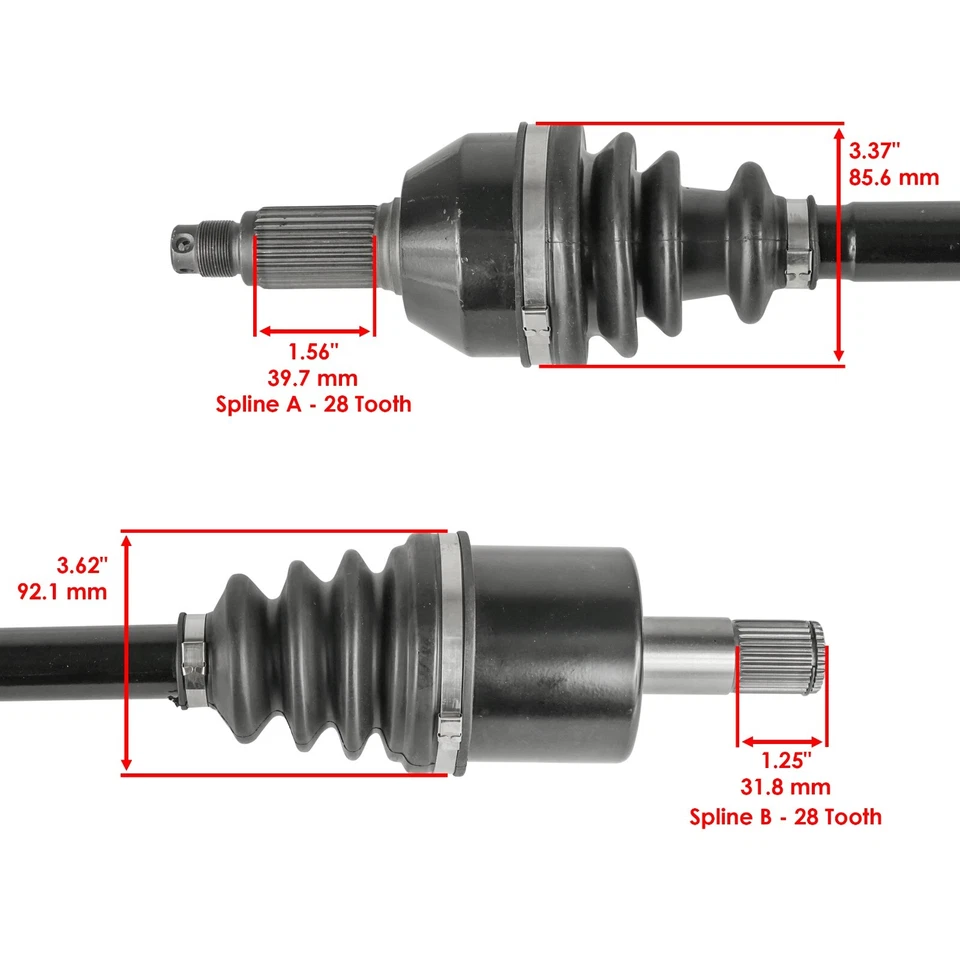 Eje trasero CV para Honda Pioneer 1000-5 SXS100M5P SXS1000M5D Deluxe 2017-2021 Foto 3 de 4