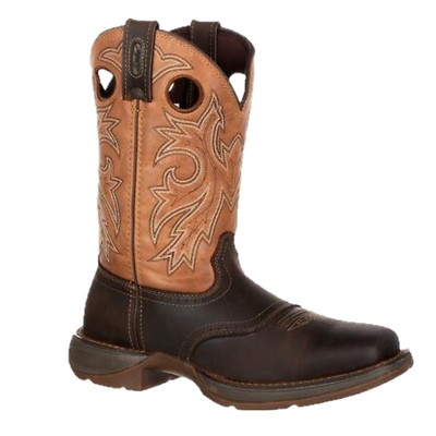 Durango  Men's Western 11'' Brown & Tan Saddle Square Toe Boots DB4442