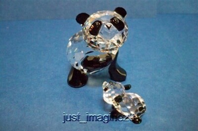 SWAROVSKI MOTHER & BABY PANDA SET 181080 & 181081 MIB COA | eBay