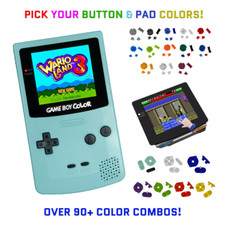 Nintendo Game Boy Color LIGHT BLUE System GBC AMOLED OLED XL Touch LCD Buttons