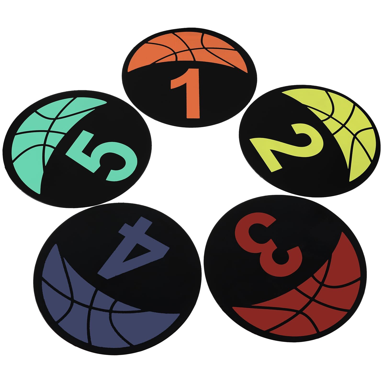 Multi-colored Anti-slip Sports Training Markers...