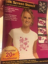 Self-Adhesive Reusable Silk Screen Stencils 8.5in by 11in