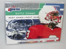 Koren Robinson * 2001 Fleer Game Time * Rookie Card * 52/2001 * Seahawks