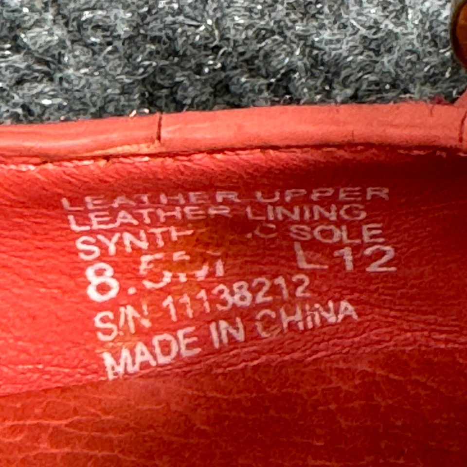 Zapatos Tory Burch para mujer 8,5 cuero rojo punta abierta tacón de cuña 11138212 Foto 4 de 4