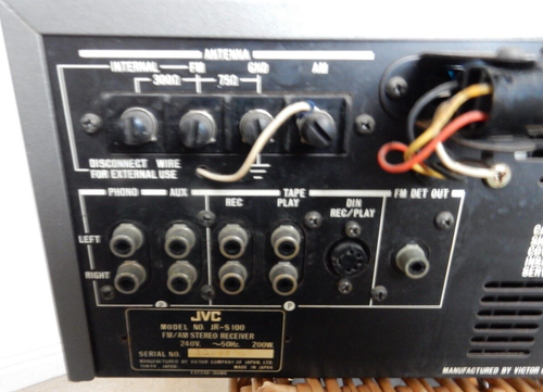 JVC JR-S100 Vintage Hi-Fi integrated amplifier FM AM STEREO receiver - Picture 11 of 12