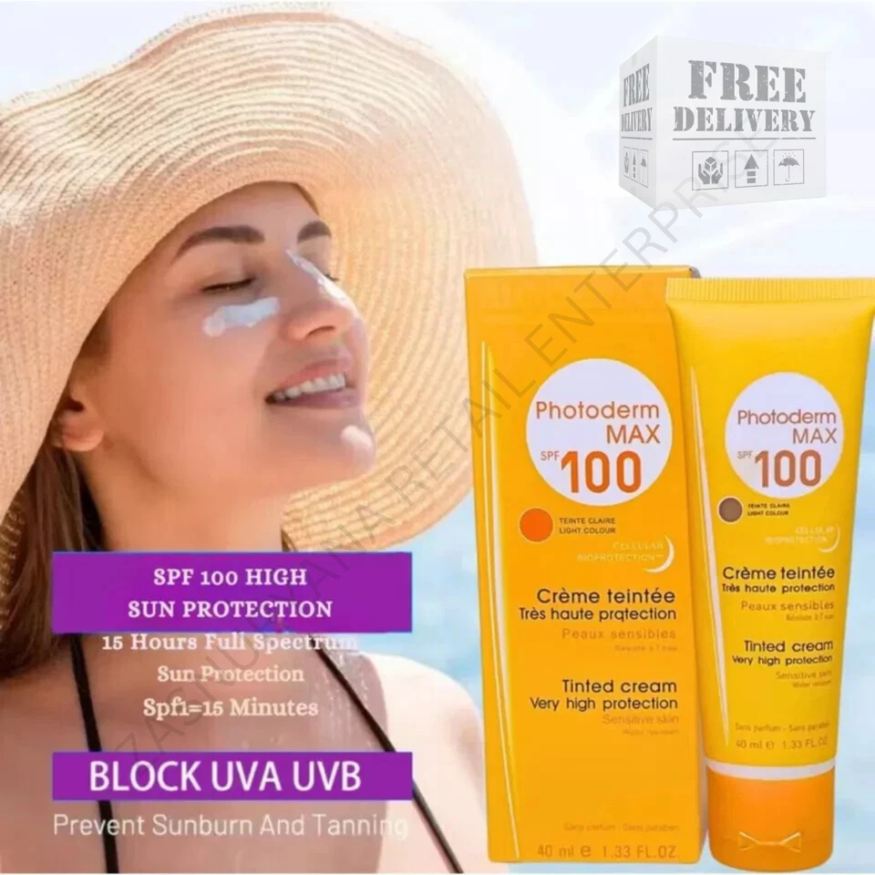 1 x 40ml Bioderma Photoderm Max SPF100 Sunscreen Facial Sunblock Cream - Image 2 of 4