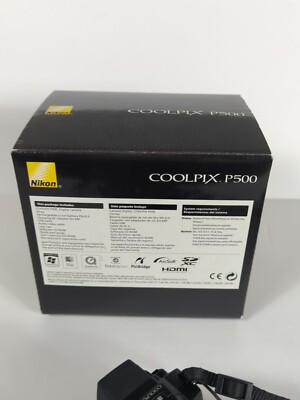 Coolpix p500 箱付き Nikon COOLPIX P500 12.1MP Digital Camera Full HD Movie Black | eBay