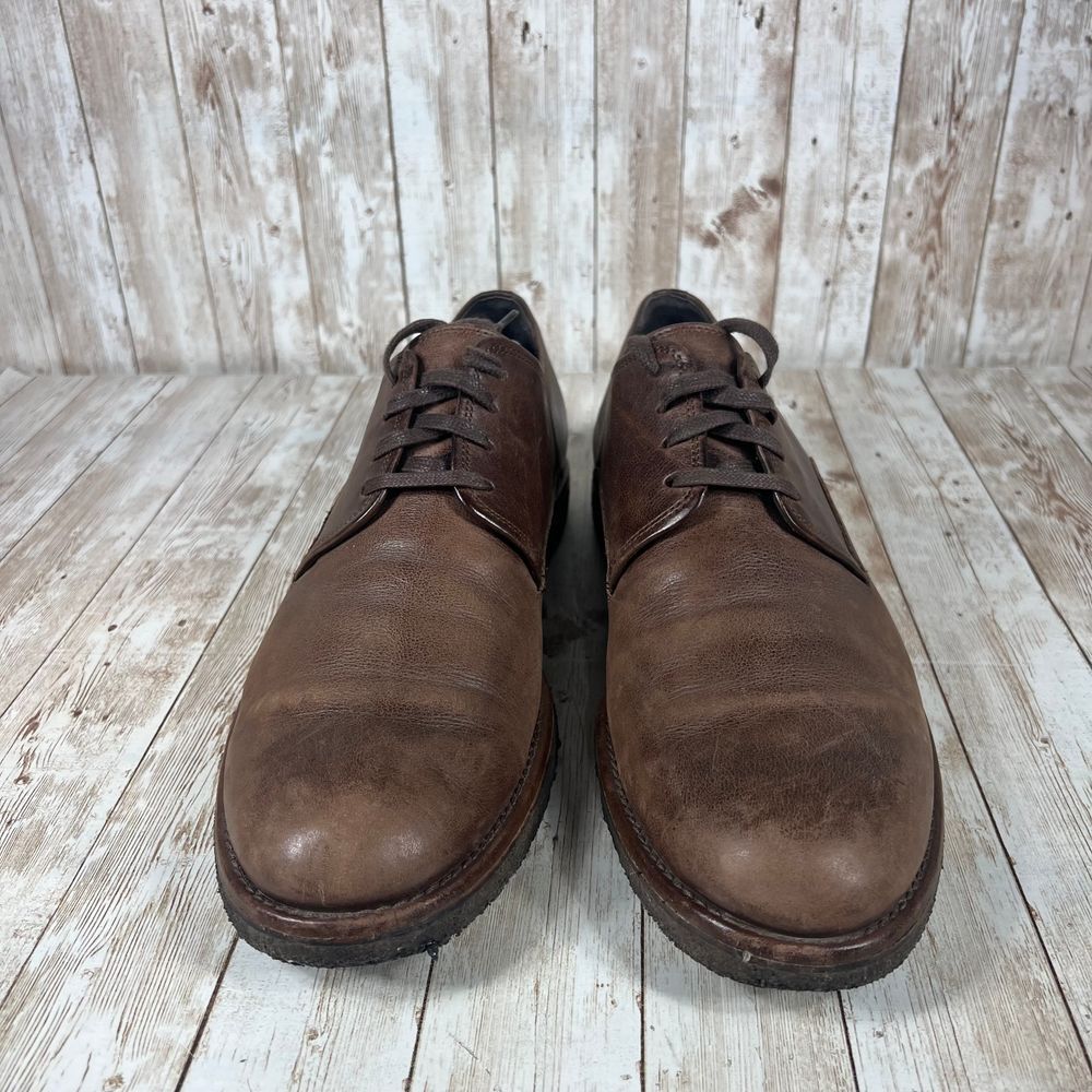 SAOLA Scarpe derby Allen Edmonds artigianali in pelle marrone abito classico casual