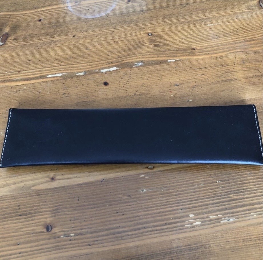 PATEK PHILIPPE Authentic Watch Case Black Leather Travel Pouch