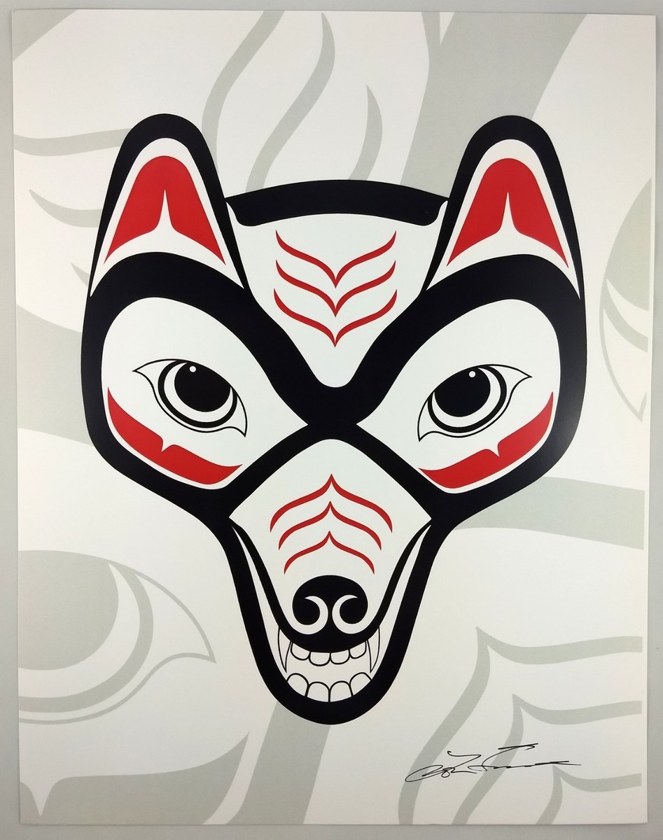 Coyote Lon French Signed Print Haida Northwest Coast Native