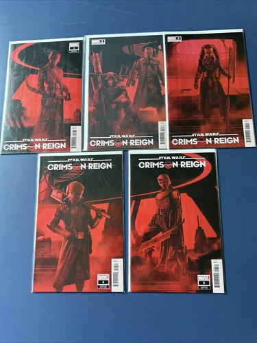 STAR WARS CRIMSON REIGN #1 2 3 4 5 Rahzzah Knights of Ren Variant Set | Marvel