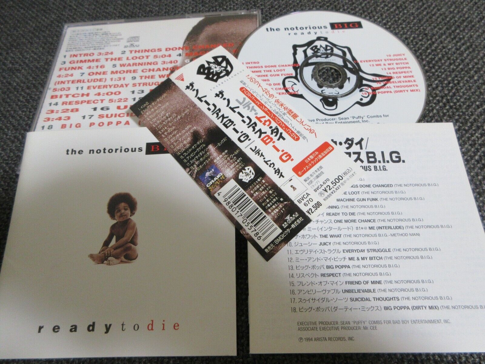 THE NOTORIOUS BIG / ready to die /JAPAN LTD CD OBI