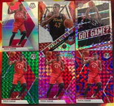 Pascal Siakam Lot Silver Green Pink Blue Will To Win Got Game Mosaic Panini 2019