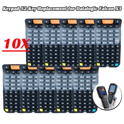 10PCS New Keypad 52-Key Replacement for Datalogic Falcon X3