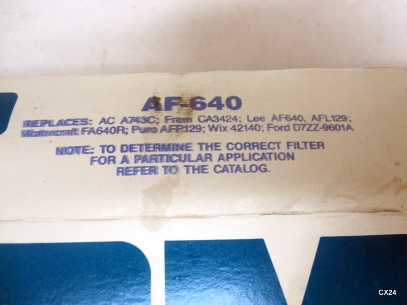 Filtro de aire Champ AF640 P524370 para Ford Mustang 1979-1982 Foto 2 de 4