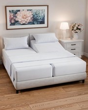 Split California King Bed Sheet Set - 5 Piece Split Cal King Size Sheets - Ul...