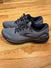 Brooks Ghost 15 Shoes Mens Size 9.5 Blue Navy Running Sneakers Athletic Comfort