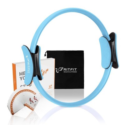 Pilates Ring Circle - 14 Inch Fitness Circle for Toning Inner & Outer Thighs,...