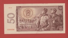 CZECHOSLOVAKIA  50  KORUN  1964 ``N 07 `` PICK # 90b  UNC.