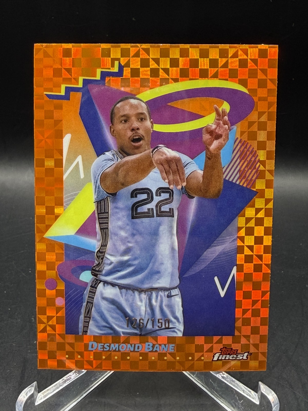 2024-25 Topps Finest - Rare Desmond Bane, #242 Orange X-Fractor /150