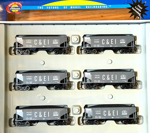 HO ATHEARN 70825 34' 2 BAHÍAS TOLVA PAQUETE DE 6 CHICAGO & EAST ILLINOIS C&EI | Condition: New