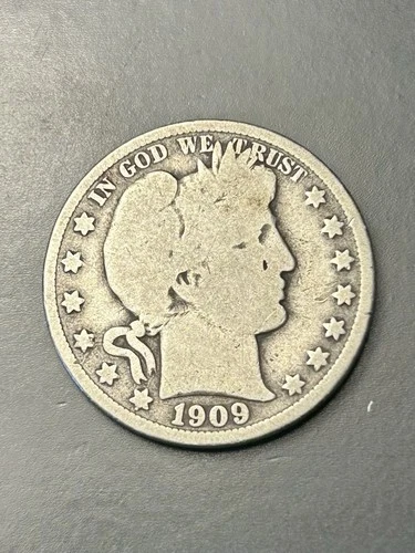 1909-O Barber Silver Half Dollar Semi-Key 50C Coin!