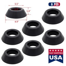 US 6PCS Display Ball Stand Set Plastic Black Ball Holder for Basketball Football