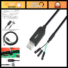 3ft USB to TTL Serial Cable 3.3V 3 Pin UART Adapter Debug Cord FTDI Chip Compati