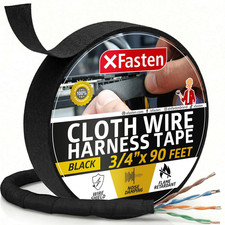Xfasten Wire Harness Tape, 3/4-Inch X 90 Feet, High Temp Wiring Loom Harness, Se