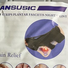 Plantar Fasciitis Night Splint Support Pain Relief Unisex One Size Black NWT