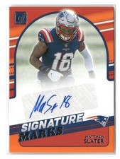 2021 Donruss #SM10 Matthew Slater Signature Marks