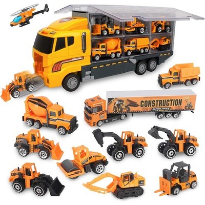 Teamsterz Construction Transporter Toy Truck Playset 12 PCs