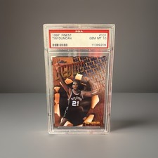 1997-98 Topps Tim Duncan #110 Rookie RC PSA 10 GEM MINT Spurs