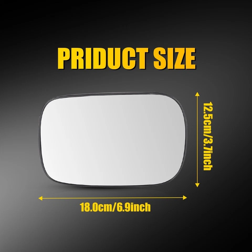 Front Driver Heated Side Mirror Glass Power for Volvo Clear XC70 XC90 2003-2006 - Image 3 of 4