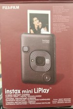 Used Fujifilm Instax Mini LiPlay Deep Bronze Hybrid Instant Camera