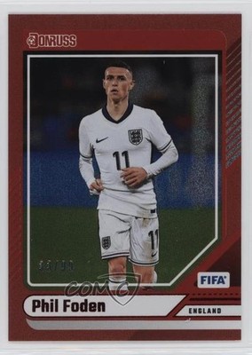 2024-25 Panini Donruss FIFA Red 33/99 Phil Foden #66 16wc